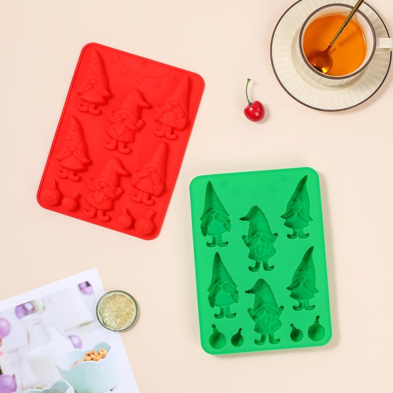 Apiocmy 2 Pack Christmas Silicone Mold for Baking - Christmas Chocolate Candy Molds for Handmade Soap, Chocolate, Jello, Cake Cupcake Decoration, Candy and Candles - Image 5